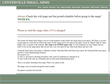 Tablet Screenshot of centervillesmallarms.org